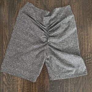 Byegreis Gray Ruched Shorts NWT